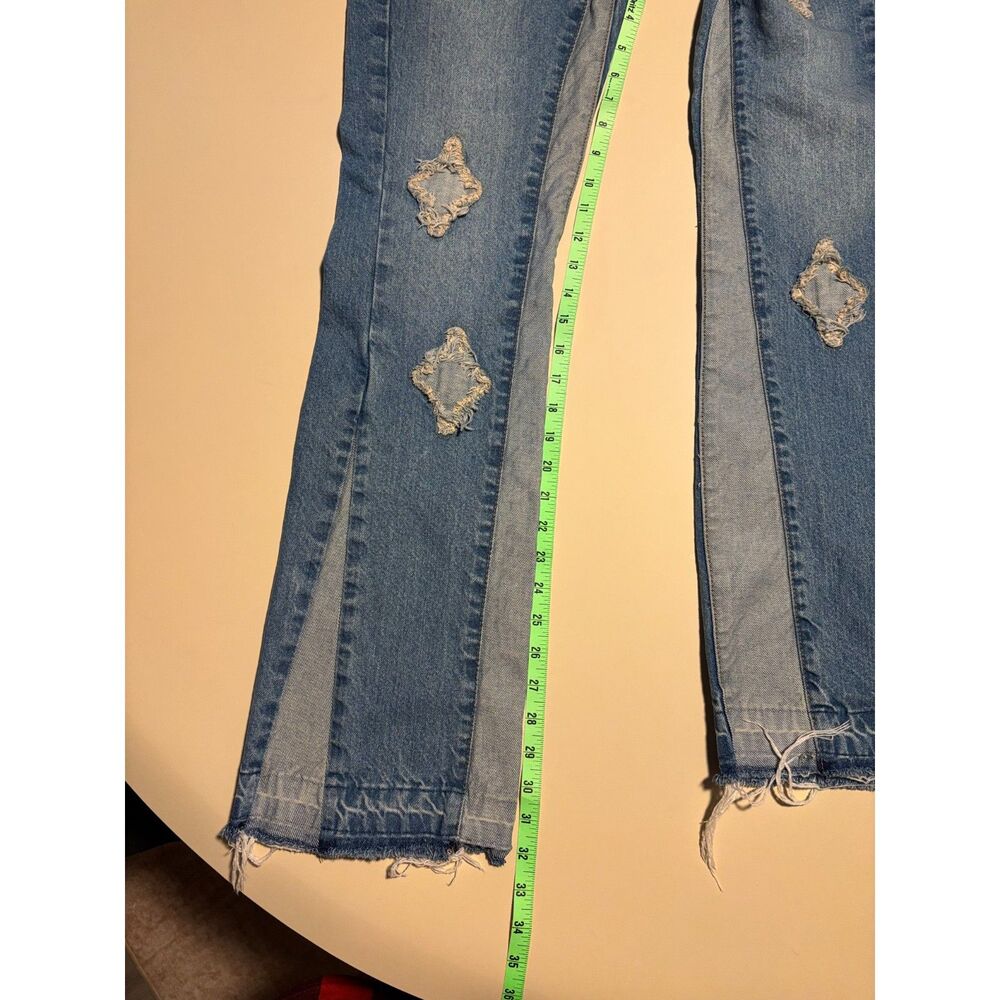 Custom Boho Patchwork Flared Man Boohooman Jeans … - image 8